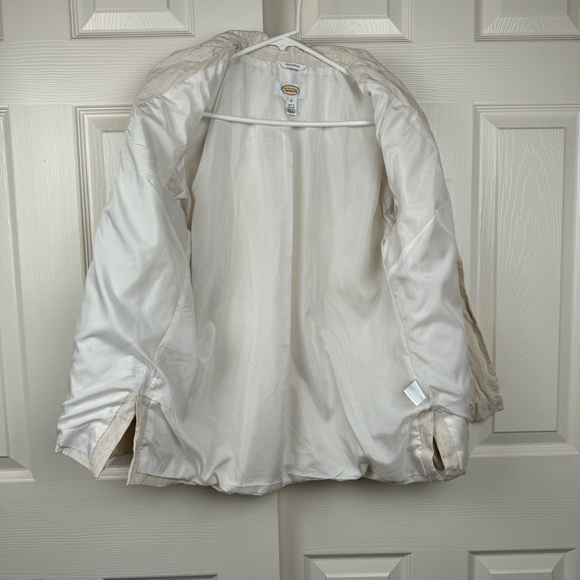 Talbots Cream Irish Linen Blazer Size 12 - Picture 5 of 10